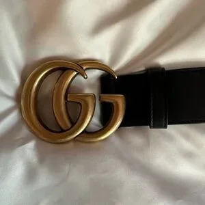 Gucci | Accessories | Authentic Black Gucci Belt Gold Buckle  display picture 2